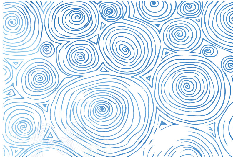 Blue swirl pattern